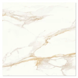 Marmor Klinker <strong>Sovereign</strong>  Vit-Guld Satin 60x60 cm